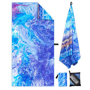 Serviette de plage personnalisée en microfibre double face <span class=keywords><strong>à</strong></span> séchage rapide sans sable - Product Image 6