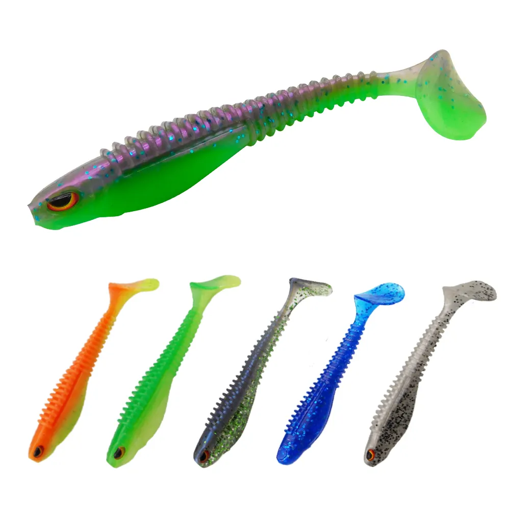 ESFISHING soft plastic lures 2022 Nasty Shad 10cm 7.5g 3D eyes fishing lure supplies artificial catfish bait