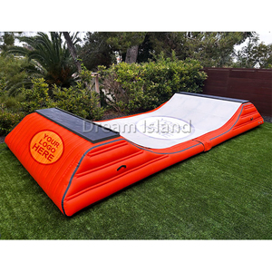 Kín khí Inflatable Skate đoạn đường nối Inflatable Skateboard đua theo dõi đoạn đường nối có thể gập lại halfpipe cho sân sau - Product Image 4
