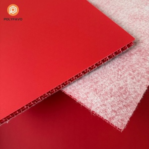 Protection de <span class=keywords><strong>sol</strong></span> en nid d'abeille double couche rouge 2200x1200x10mm, feuille de protection en nid d'abeille FR PP, protection de <span class=keywords><strong>sol</strong></span> anti-chocs - Product Image 1