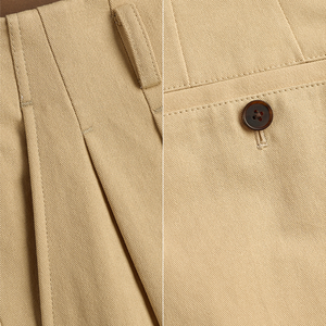 Costume pour homme 2 pièces, veste et pantalon, style rétro décontracté, 100% coton respirant et léger, revers cranté, simple boutonnage, années <span class=keywords><strong>1930</strong></span> - Product Image 5