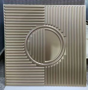 ZJ 3D Revestimiento de pared Interior Impermeable Art3d Pvc Slat Panel de pared Panel texturizado estriado 3D - Product Image 3