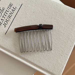 Pinza de pelo vintage de moda para fijar el cabello suelto, peine invertido de acetato para la parte trasera de la cabeza - Product Image 3