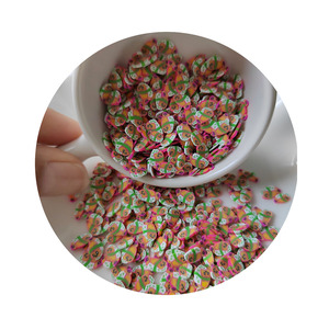 Nueva moda 500 g/lote dibujos animados encantadores cara sonriente <span class=keywords><strong>Sushi</strong></span> comida arcilla polimérica rociadores arcilla caliente rebanadas arte de uñas DIY manualidades Decoración - Product Image 3