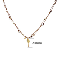 Colliers pendentifs en coquillage perlé fin pour femmes, argent sterling 925, chaînes tendance, collier pour filles, bijoux personnalisés, vente en gros