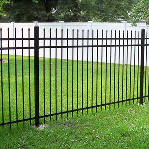 Kim loại đen kẽm thép picket rèn sắt hàng rào tấm - Product Image 2