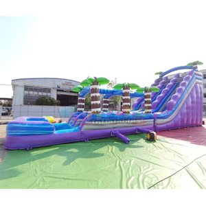 Heavy duty commercial grade <b>large</b> tobogan acuatico hinchable purple monster dual lane inflatable commercial water <b>slide</b> - Product Image 2