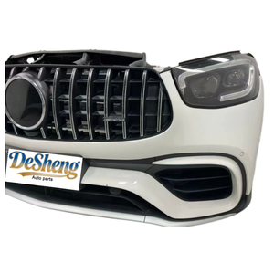 Kit de lèvre avant abordable pour <span class=keywords><strong>Mercedes</strong></span>-Benz <span class=keywords><strong>AMG</strong></span> <span class=keywords><strong>GLC</strong></span> 63, pare-chocs avec calandre, phares LED, radiateur, garde-boue, capot, qualité OEM - Product Image 4