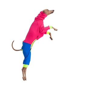 Veste thermique en polaire de coton pour l'hiver, à quatre pattes, pour les lévriers italiens et les whippets, avec panneaux légèrement extensibles pour protéger le ventre - Product Image 3