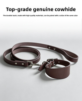 Laisse pour chien en cuir véritable en gros, directement de l'usine, en cuir de vachette haute résistance, pour l'approvisionnement mondial et les revendeurs