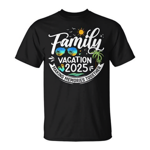 T-shirt de vacances en famille 2025, t-shirt assorti pour les voyages en famille, été - Product Image 2