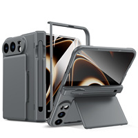Étui de téléphone en PC avec design Duo Animal, support porte-cartes, fente pour stylo, protection d'écran intégrale pliable à charnière