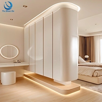 Meubles de chambre à coucher en bois de luxe, simples, pour l'organisation des vêtements, armoire facile à utiliser avec tiroirs, armoire de chambre d'hôtel