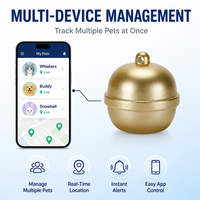 Harga pabrik OEM IP67 GPS Mini tahan air pelacak Anti hilang waktu nyata untuk hewan peliharaan anjing kucing burung perangkat pelacakan GPS mikro penjualan laris