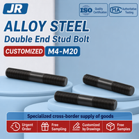 Custom M4-M20 Grade 10.9 Alloy Steel Double End Threaded Stud Bolt Fully Threaded Rod DIN975 Black Oxide Non-Standard OEM