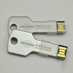 Memoria USB de Metal de alta calidad con logotipo de impresión personalizada, Pendrive en forma de llave, unidad <span class=keywords><strong>Flash</strong></span> USB con soporte - Product Image 6
