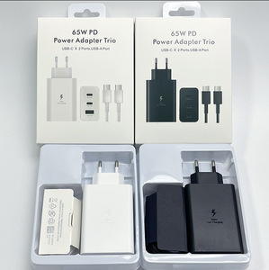 For <b>Samsung</b> S25 S24 S23 S22 S21 65W PD USB C Fast <b>Charging</b> <b>Samsung</b> Charger Triple Ports 2 in 1 Set With Cable US EU UK <b>Plug</b> - Product Image 5