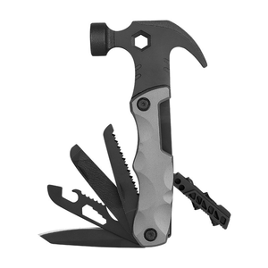 Accessoires de plein air, marteau tactique multifonction, tournevis, ouvre-bouteille, kit de survie en camping, acier inoxydable, poignée en D - Product Image 1