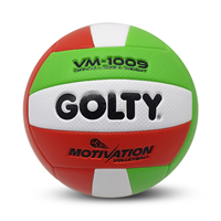 Ballon de volley-ball GOLTY VM-1009 Taille 5 Poids 260-280G et Circonférence 650-670MM avec machine à coudre pour ballons d'entraînement en gros