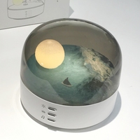 Lampe de table à chargement USB avec haut-parleur-Lampe de chevet décorative pour salon, chambre et bureau