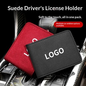 Cartera Delgada de PU con Logotipo Personalizado para Hombre, Tarjetero con Logotipo Impreso, <span class=keywords><strong>Clip</strong></span> para Tarjetas, Cierre de Cremallera - Product Image 2
