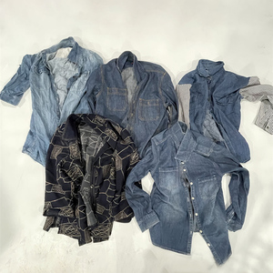 Bán Buôn Denim Người Đàn Ông Cổ Điển Áo Sơ Mi Mô Tả Thứ Hai Tay Người Lớn Áo Sơ Mi Giản Dị Phong Cách Sử Dụng Quần Áo 100Kg Bale - Product Image 5