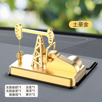 Diffuseur de parfum pour voiture, machine de forage pétrolier dynamique en or métallique et ABS 2023
