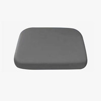 Coussins de siège portables carrés en mousse à mémoire de forme rafraîchissante, 4 cm d'épaisseur, avec housse amovible et lavable, respirants, pour soulager la pression