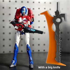 Figura de Robot Mecha ABS con Ojos Brillantes, Espada Grande, Sasa Qian, Dios de la Guerra de Llamas Azules, Alcyone, Modelo de Juguete para Armar - Product Image 4