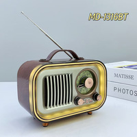 Mini Altoparlante Wireless Creativo in Stile Antico con Inserimento Scheda, USB Integrato, Radio Multifunzione Retrò con Puntatore