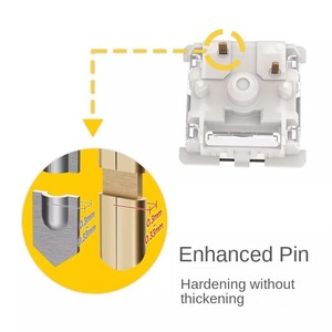 Venta al por mayor spot Gateron Teclado mecánico cuerpo del eje intercambiable en caliente G rojo Amarillo Blanco plata PRO 3,0 interruptor - Product Image 4