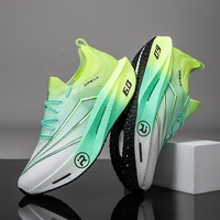 Zapatillas de Running para Hombre con Placa de Carbono y Espuma PEBA, Profesionales para Maratón, Alta Elasticidad, Ligeras, Retorno de Energía, Transpirables