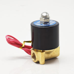 2W025-08 12V 24V 220V 110V normalmente cerrado 2 vías compresor de aire de agua neumática Micro válvula solenoide inteligente - Product Image 2