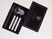Impression personnalisée de logo personnel, cartes de garantie et d'authenticité en PVC plastique de taille standard 30 mil