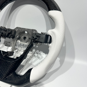 Volante Deportivo de Fibra de Carbono para Automóvil, Compatible con Mazda 3 6 <span class=keywords><strong>CX3</strong></span> CX4 CX5, Volante Deportivo de Cuero Perforado - Product Image 2