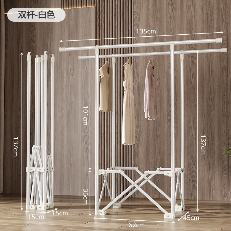 Retractable elegant white (double bar)