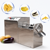 Industriële elektrische friet- en zoete aardappelreepjes snijmachine voor groenteverwerkingsbedrijven