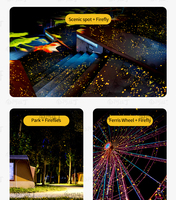 IP65 impermeable al aire libre LED Gobo Firefly láser proyector luz calidad Navidad decorativa lámpara láser blanca iluminación exterior