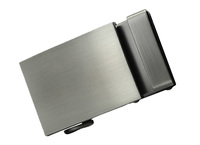 Hebilla de Cinturón de Cuero para Hombre, Simple, Clásica, de Color Sólido, con Hebilla Automática de Trinquete, 35 mm