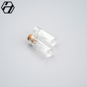 Flacons de souhaits pendentifs de 3ml, petite bouteille en plastique avec bouchon en liège pour cadeau, fournisseurs chinois - Product Image 2