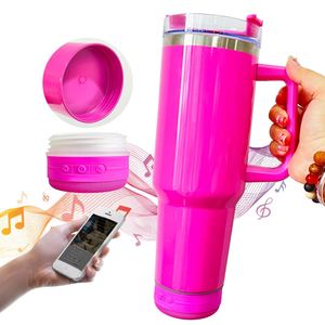 Vaso Térmico Sublimable de 40oz en Varios Colores con Asa, Altavoz y Tapa con Popote - Product Image 4