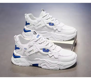 Sneakers Chunky da <span class=keywords><strong>Uomo</strong></span> Streetwear 2025 Bianche <span class=keywords><strong>Blu</strong></span> Moda Casual Scarpe Sportive - Product Image 3