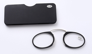 แว่นอ่านหนังสือพกพา แว่นตาแบบหนีบขนาดเล็ก แว่นอ่านหนังสือแบบพกพาไม่มีขา - Product Image 3