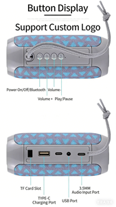 Enceinte Bluetooth portable TG117, son HiFi 90 dB, batterie 1200 mAh, enceinte sans fil pour extérieur - Product Image 4