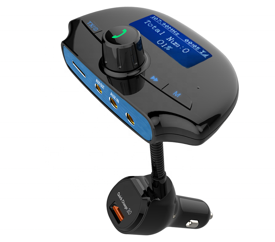 AGETUNR DAB-01 Bluetooth V4.2 автомобиля MP3 плеер FM передатчик с 1,7 дюймов ЖК-дисплей порт AUX QC3.0 Аудио HDMI DVI Переходник HDMI DVI и приемник