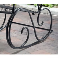 Meubles de jardin et de patio distincts chaise berçante d'extérieur boîte en carton industrielle en métal en fer forgé personnalisée confortable 100 pièces
