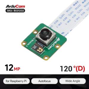 Módulo de cámara Arducam IMX708 de aglomerado 3 B031202 Gran angular de enfoque automático de 12MP para Raspberry Pi, modo HDR y compatible con PDAF - Product Image 2