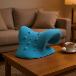 Almohada para estirar el cuello, poliuretano suave de 8,7x6,9x4,9 pulgadas, ligera, sin necesidad de energía, masaje para aliviar el cuello - Product Image 2