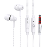 Écouteurs et Casque Filaire 3,5 mm de Haute Qualité avec Micro Mains Libres Intra-auriculaires pour Téléphones, Lecteurs MP3 et iPod