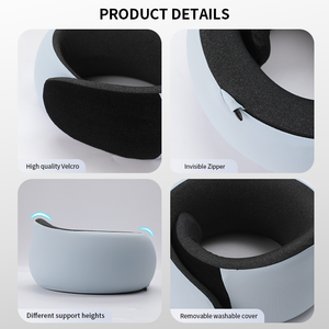 New Arrival Oem Oem U Shaped Wrap Adjustable Memory Foam Travel <strong>Neck</strong> Pillow for Plane Car Train Office <strong>Rest</strong> - Product Image 3